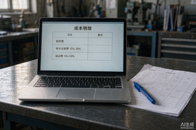 软件费、每年运维、培训费——三行都算上，才是真实的三年总成本